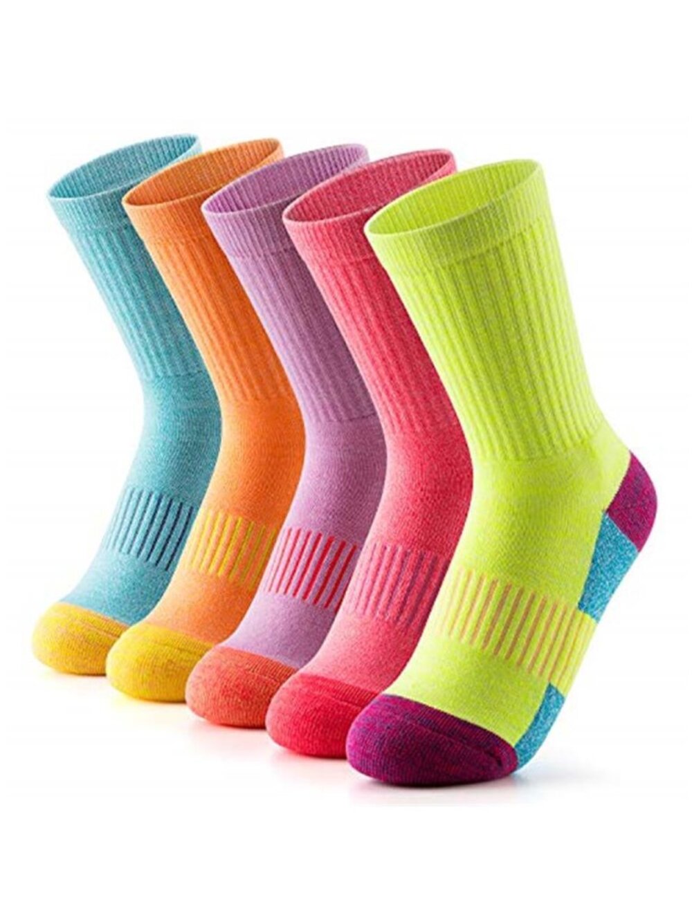 Womens Cushioned Hiking Socks Arch Support Breathable Athletic Running Crew Sock